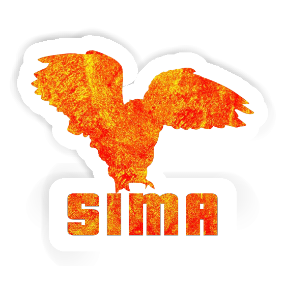 Sticker Sima Owl Laptop Image