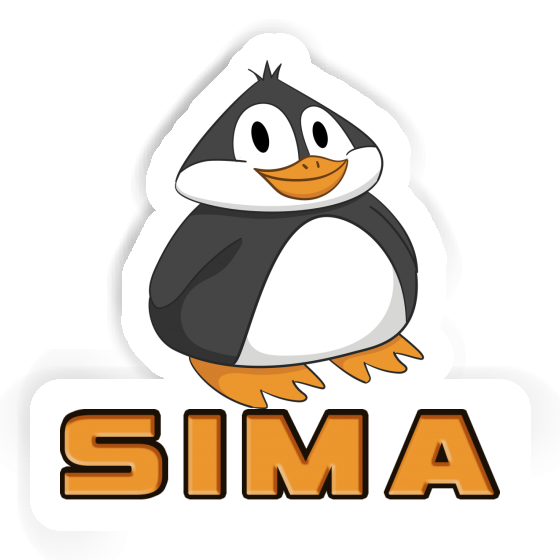 Fat Penguin Sticker Sima Laptop Image