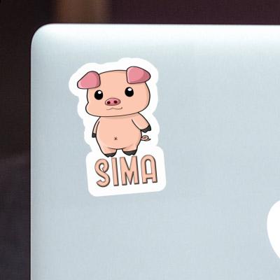 Sima Sticker Pigg Notebook Image