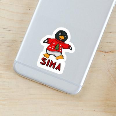 Sticker Sima Christmas Penguin Image