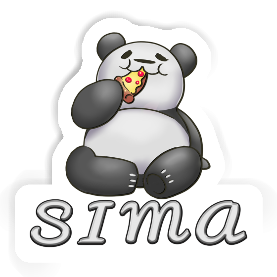 Sticker Pizza Panda Sima Notebook Image