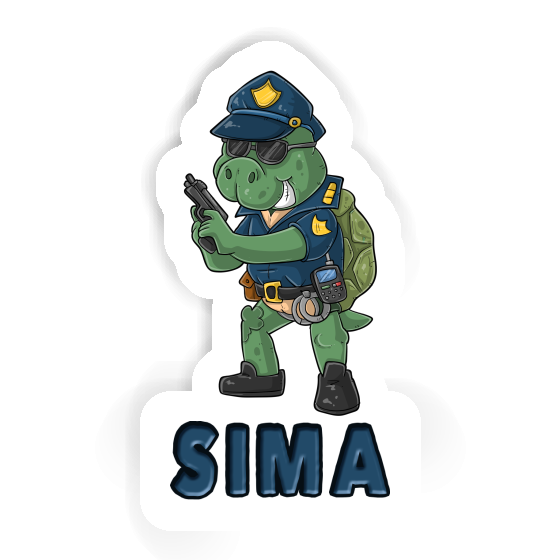 Sticker Sima Officer Gift package Image