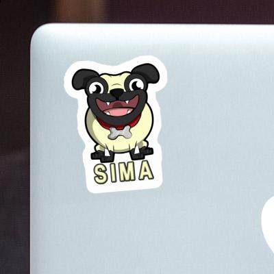 Sticker Pug Sima Notebook Image