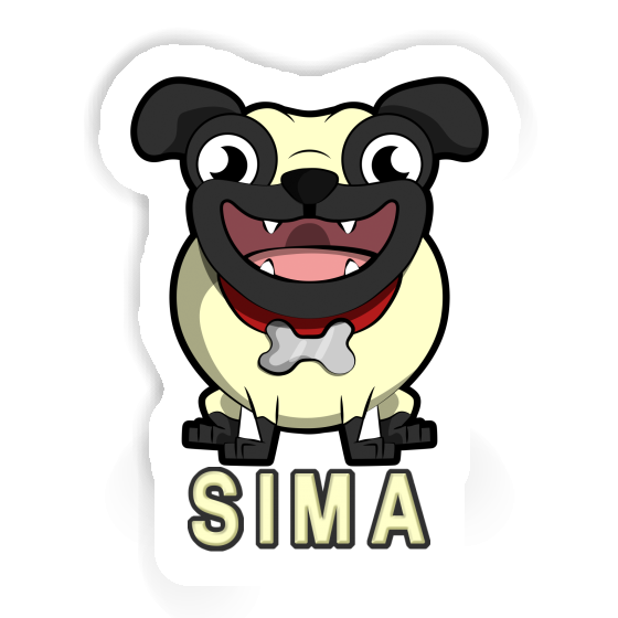 Sticker Pug Sima Gift package Image