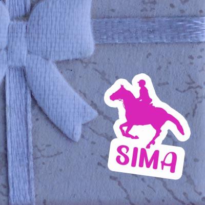 Horse Rider Sticker Sima Image