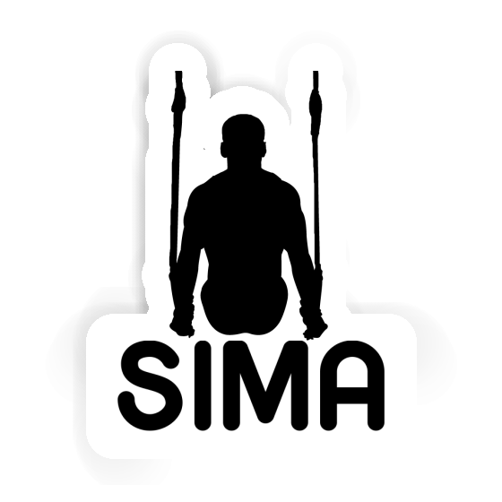 Sima Sticker Ring gymnast Laptop Image