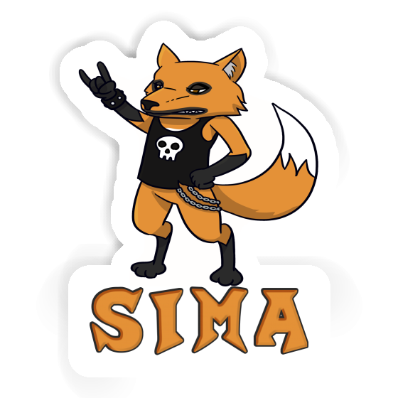 Rocker Fox Sticker Sima Notebook Image