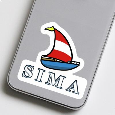 Sima Sticker Segelboot Laptop Image