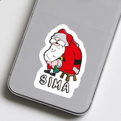 Aufkleber Weihnachtsmann Sima Laptop Image