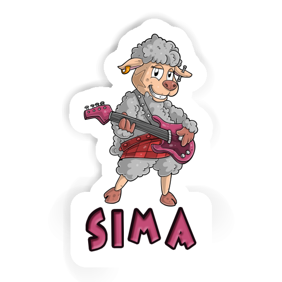 Sticker Guitarist Sima Notebook Image