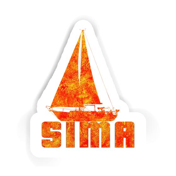 Sticker Sailboat Sima Gift package Image