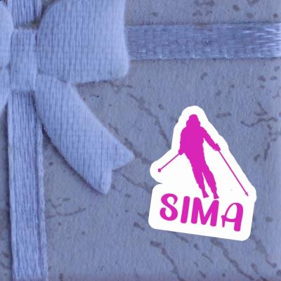 Sticker Sima Skier Image