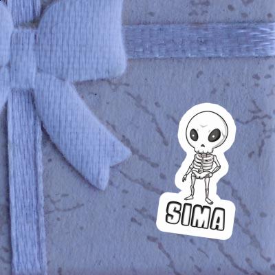 Sima Sticker Alien Image