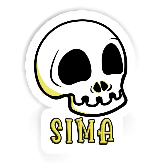 Sticker Sima Skull Image