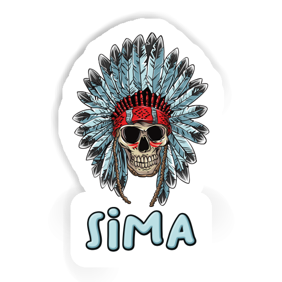 Sticker Sima Skull Image