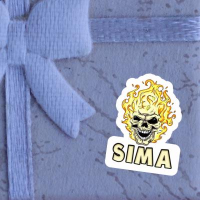 Sima Aufkleber Feuerkopf Gift package Image