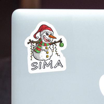 Sticker Sima Bad Snowman Image