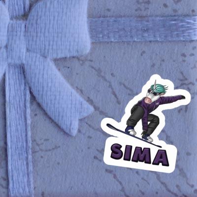 Sticker Sima Boarderin Notebook Image