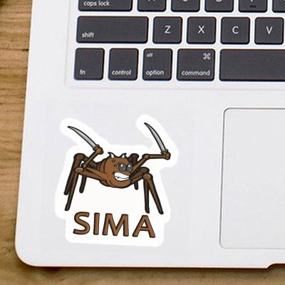 Sticker Sima Fighting Spider Notebook Image