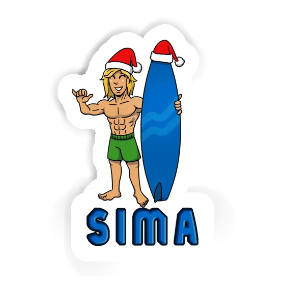 Aufkleber Surfer Sima Image