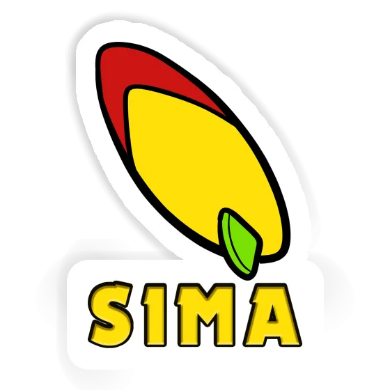 Sticker Surfboard Sima Image