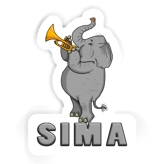 Sima Sticker Elephant Notebook Image