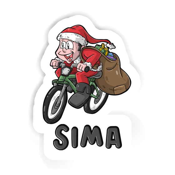 Sticker Bicycle Rider Sima Notebook Image