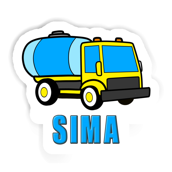 Autocollant Camion d'eau Sima Image