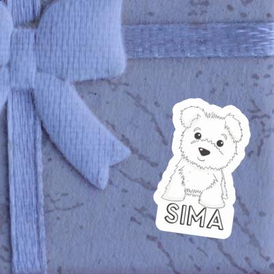 Sima Autocollant Westie Image