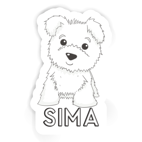 Sima Autocollant Westie Laptop Image