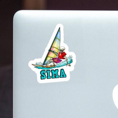 Sticker Windsurfer Sima Notebook Image