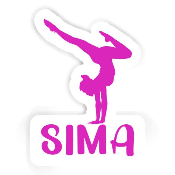 Sima Sticker Yoga Woman Image