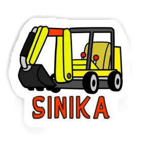 Sticker Mini-Excavator Sinika Image