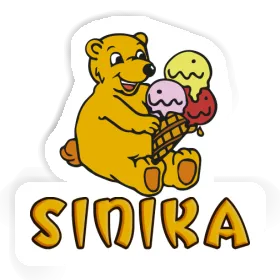 Sticker Sinika Eiscreme-Bär Image