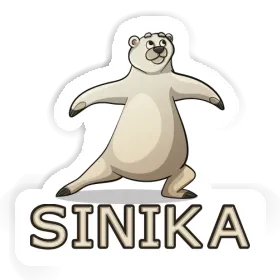 Sticker Sinika Yoga Bear Image