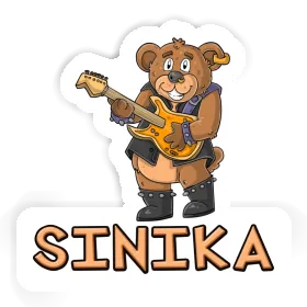 Sticker Sinika Guitarist Image