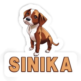 Sinika Sticker Boxer Dog Image