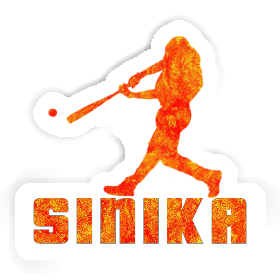 Sticker Baseballspieler Sinika Image