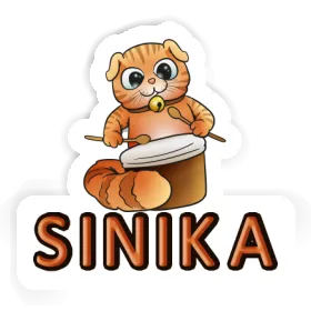 Sticker Drummer Cat Sinika Image