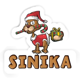 Sticker Christmas Cat Sinika Image