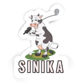 Sinika Sticker Golf Cow Image