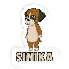 Sinika Aufkleber Deutscher Boxer Image