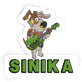 Sticker Gitarrist Sinika Image