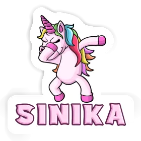 Dabbing Unicorn Sticker Sinika Image