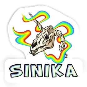 Sticker Sinika Einhorn-Totenkopf Image