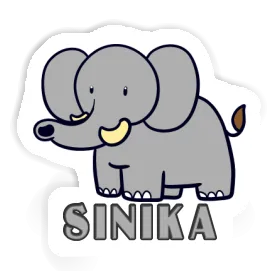 Elephant Sticker Sinika Image