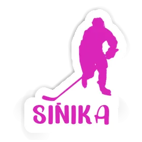 Hockey Player Sticker Sinika Image