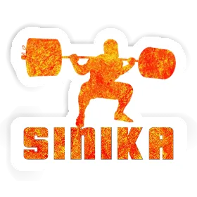 Sinika Sticker Weightlifter Image