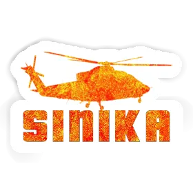 Sinika Autocollant Hélicoptère Image