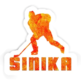 Hockey Player Sticker Sinika Image